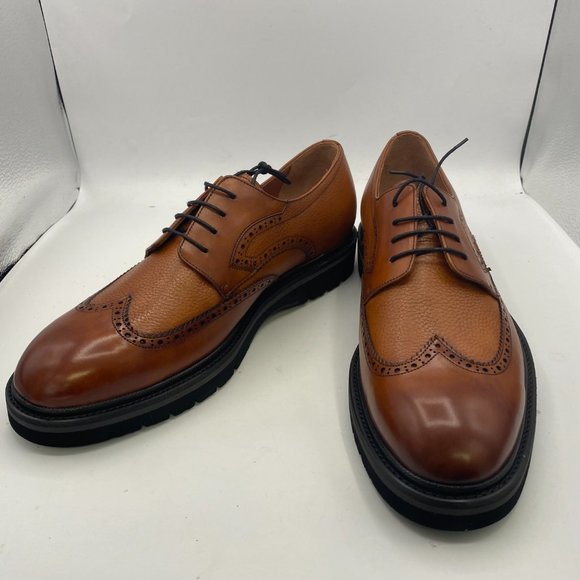FSJ Brown Wingtip Shoes Vintage Lace Up Oxfords main image 7